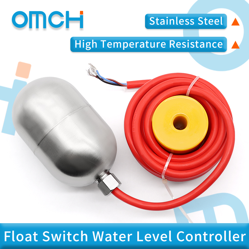Temperature Sensor - สวิตช์ลูกลอยวัดระดับน้ำ OMCH 304 สแตนเลส ทนความร้อนสูง ควบคุมระดับน้ำอัตโนมัติ