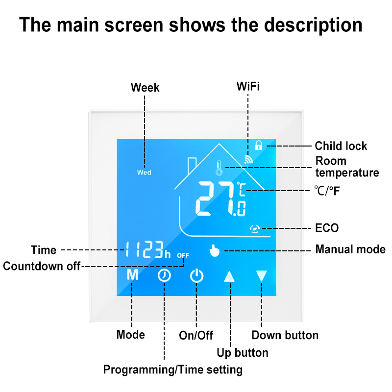 เทอร์โมสตัทอัจฉริยะแบบ WiFi สำ - Smart Home Plus บทวิจารณ์และราคา