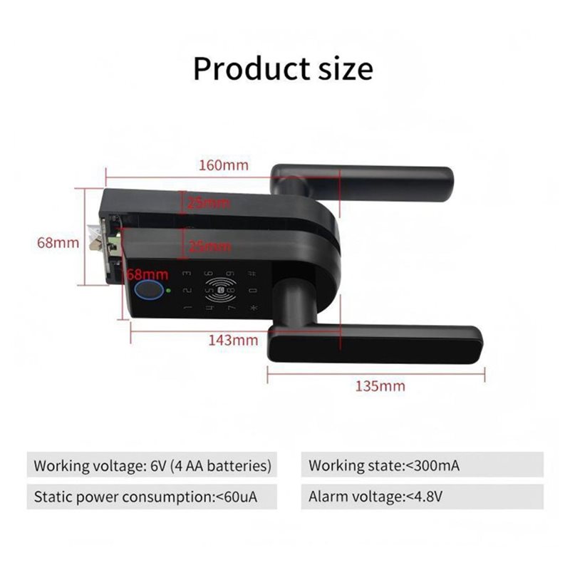 AC88-TTLOCK กลอนประตูอัจฉริยะ  - Smart Home Door Lock บทวิจารณ์และราคา