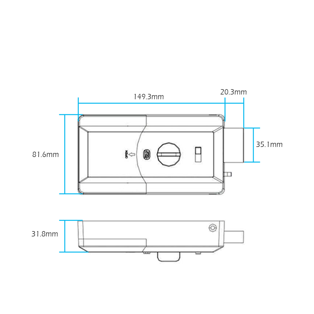 สมาร์ทกันน้ำประตูขอบล็อค,บลูทู - Smart Home Door Lock บทวิจารณ์และราคา